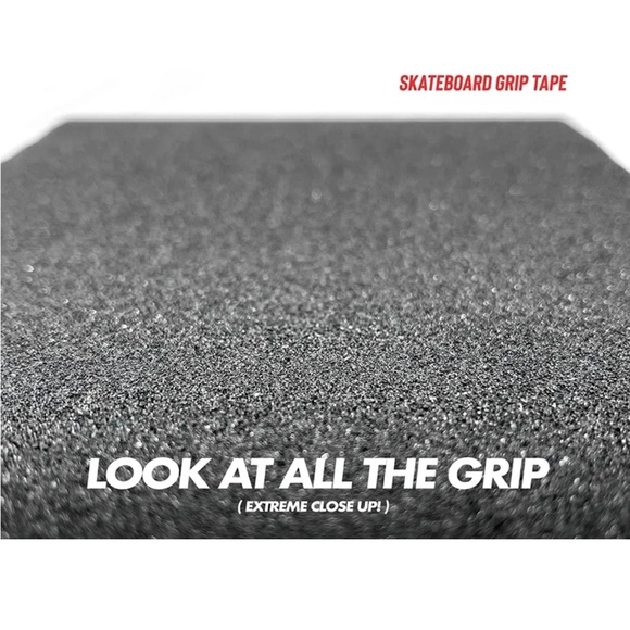33” x 9” BLACK 80AB Supreme Skateboard Grip Tape Non Skid Anti Slip Sticker Tape - Picture 3 of 5